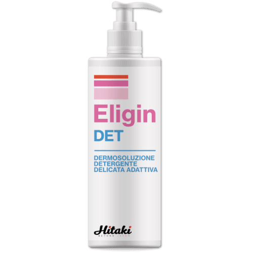 Eligin DET dermosoluzione detergente intima delicata adattiva. Flacone da 500 ml con dispenser.